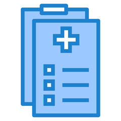 Obraz premium Prescription blue style icon