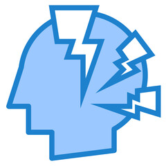 Stress blue style icon