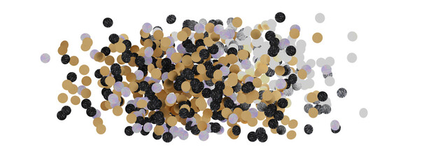 Glittering golden confetti png. Glittering golden confetti falls from above on transparent background. Celebrate festivals.