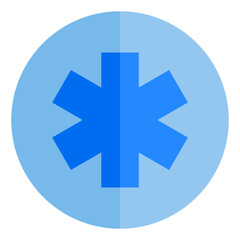 Medical sign flat style icon