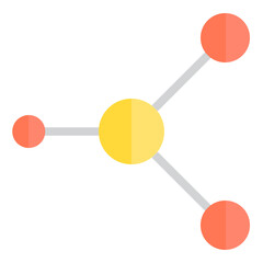 Molecule flat style icon