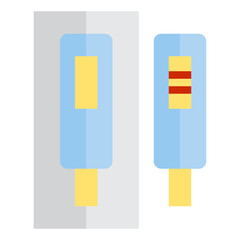 Pergnacy test flat style icon