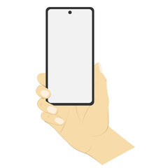 Mockup - Hand holding a mobile phone	