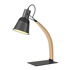 Modern desk lamp isolated on a white background.Vector illustration.