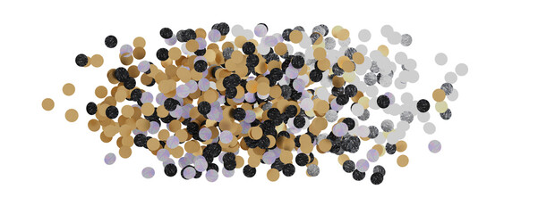 Glittering golden confetti png. Glittering golden confetti falls from above on transparent background. Celebrate festivals.