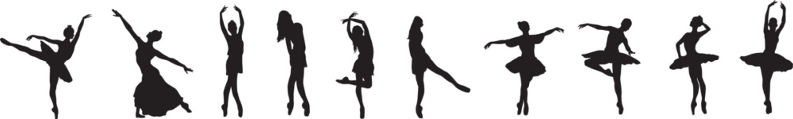 ballet dancer silhouettes