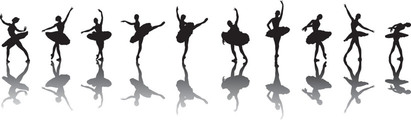 ballet dancer silhouettes