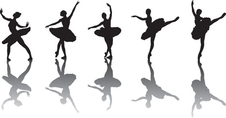 ballet dancer silhouettes © Yehor