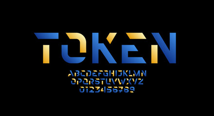 Abstract minimal alphabet font, typography technology for your designs logo or brand name