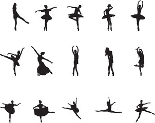 ballet dancer silhouettes