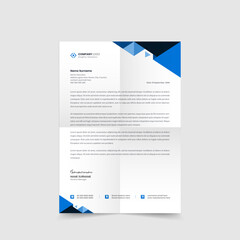 Letterhead modern and clean design template