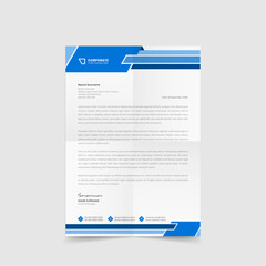 Business Company letterhead design vector