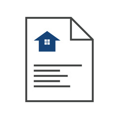 home document colour line vector icon