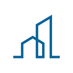 PrintReal Estate Building Logo Icon Vector