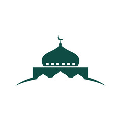 Mosque icon vector Illustration design template