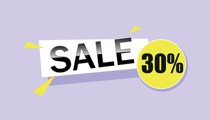 sale banner. with geometric elements. Sale special offer up to 30% off. Vector illustration