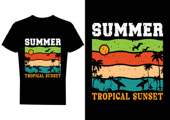 Summer t shirt design