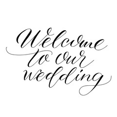 Hand drawn copperplate spenserian wedding lettering 