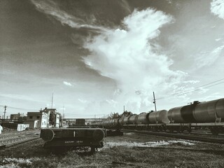 steam train in the countryside 