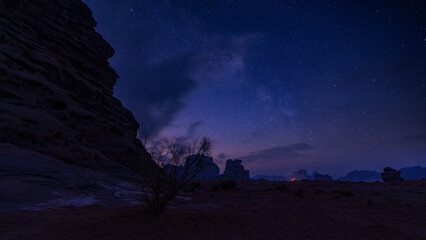 Milky Way in Neom desert Saudi Arabia
