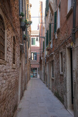 Venice street without people