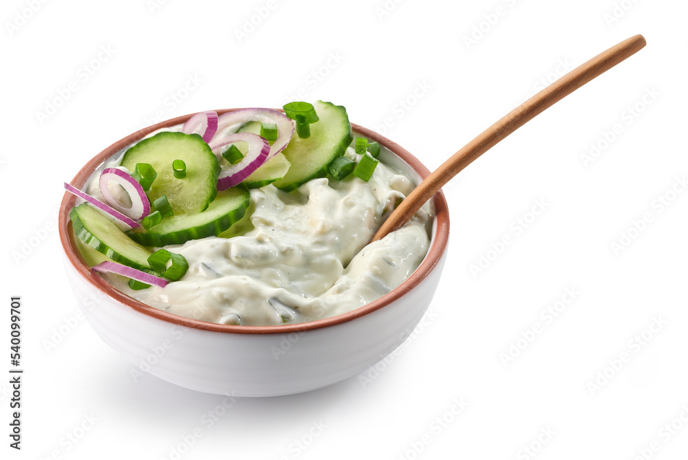 Wall mural bowl of tzatziki dip sauce