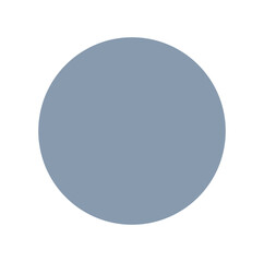 Fototapeta na wymiar Smoke blue color solid dot vector icon. Smoke blue round.