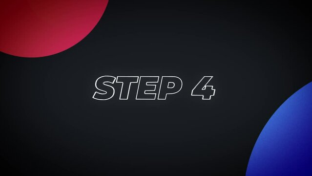 Step 4 Text Animation Background