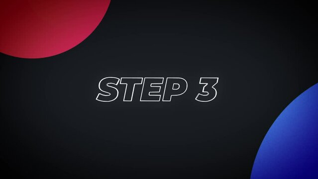 Step 3 Text Animation Background