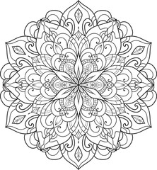 Mandalas for coloring book color pages.Anti-stress coloring book page for adults.
