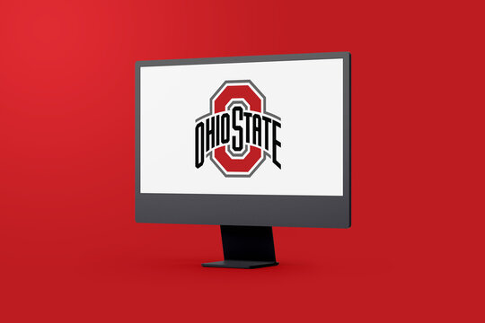 Ohio State Buckeyes Logo On Computer Screen. Editorial Stock Image.