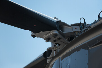 Fototapeta na wymiar helicopter rotor blades