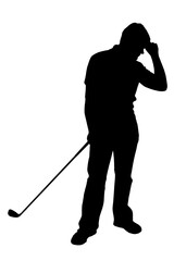 Disgusted Angry Golfer Series - Bad Iron Shot Fist