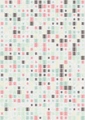 Fototapeta premium Abstract Geometric Pattern generative computational art illustration