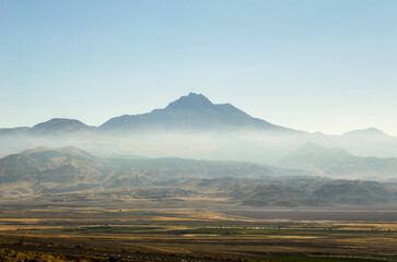 Obraz premium mountains in the fog