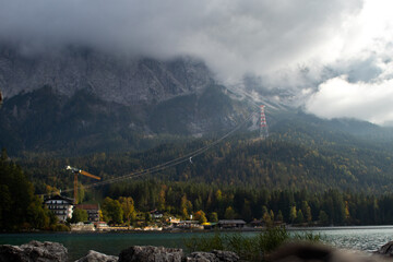 View of Zugspitze from Eibsee.