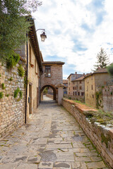 Fototapeta na wymiar The city of Gubbio in the province of Perugia in Umbria.