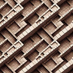 textured pattern geometry isometric seamless