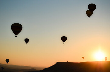 hot air balloon in the Cappadocia Turkey