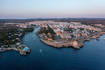 Fototapeta premium drone views of a european village