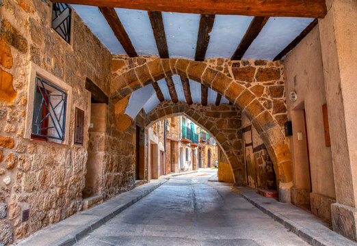 Beceite village in the Matarra&ntilde;a region, Teruel, Spain.