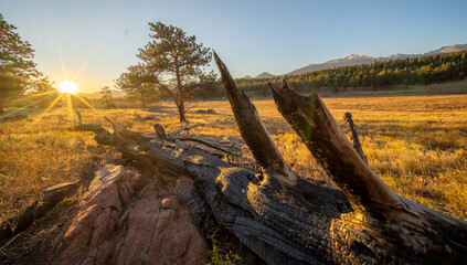 Sunrise over Rocky Mountain National Park