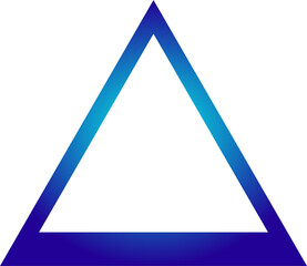 blue abstract triangle