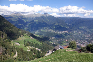Blick vom Mutkopf zu den Sarntaler Alpen