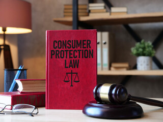 Consumer protection law is shown using the text