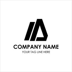 Letter AI logo design icon template element