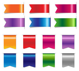 set of colorful banners