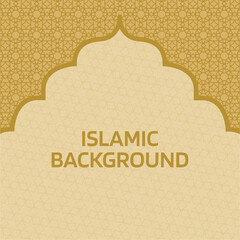 Islamic abstract background with traditional ornament. Used for special day celebration