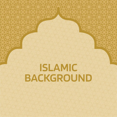 Islamic abstract background with traditional ornament. Used for special day celebration