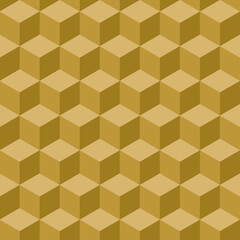 Seamless background with Polygon Trim. Wallpaper pattern gold color